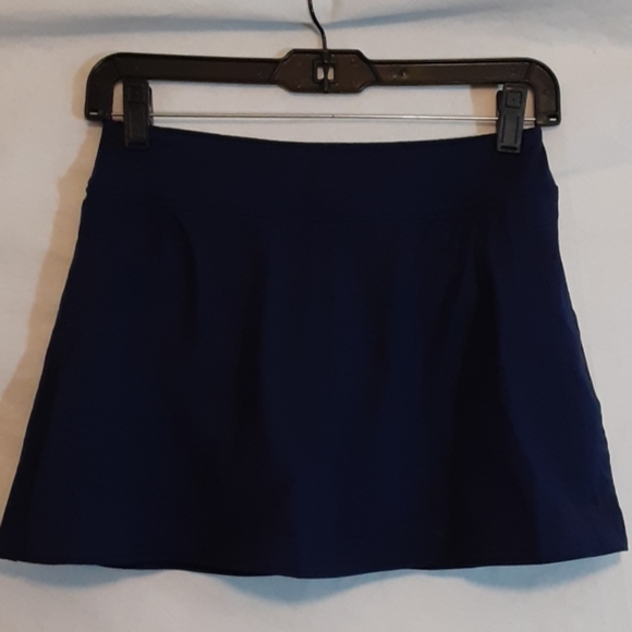 Lands End Navy Blue Swim Skirt with Briefs Lining Womens 2 - Picture 1 of 6